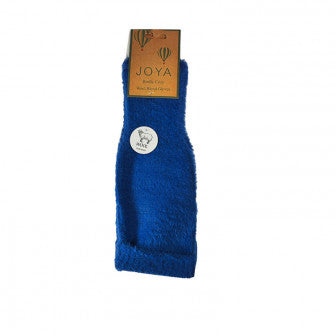Blue Fine knit fingerless gloves